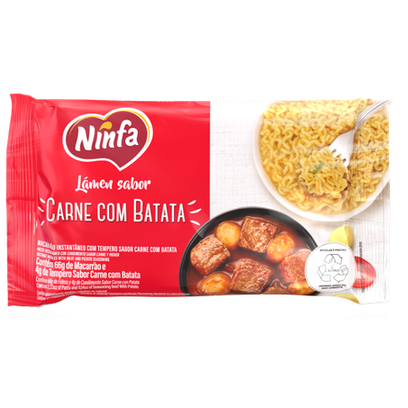 Macarrao Instantaneo Ninfa Carne Com Batata 70g