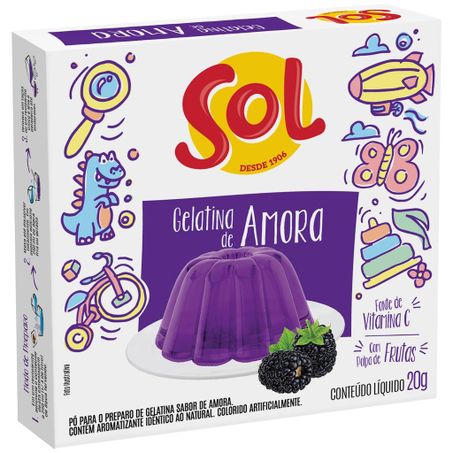 Gelatina Sol Amora Caixa 20g