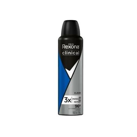 DESODORANTE REXONA AEROSOL CLINICAL CLEAN 150ML