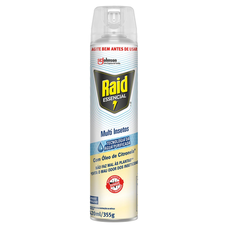 Inseticida Aerossol Raid 420ml - Citronela