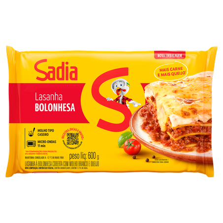 Lasanha Sadia Bolonhesa 600g