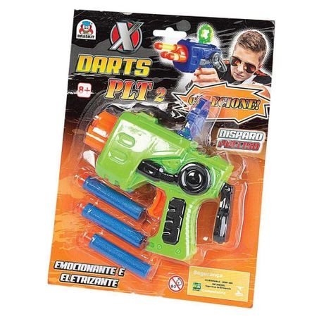 BRINQUEDO - LANÇADOR X DARTS PLT2 COM 3 DARDOS