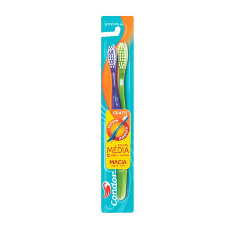 ESCOVA DENTAL CONDOR KIT FAMILIA LV2PG1