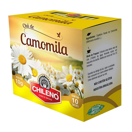 Cha chileno camomila cx 08g