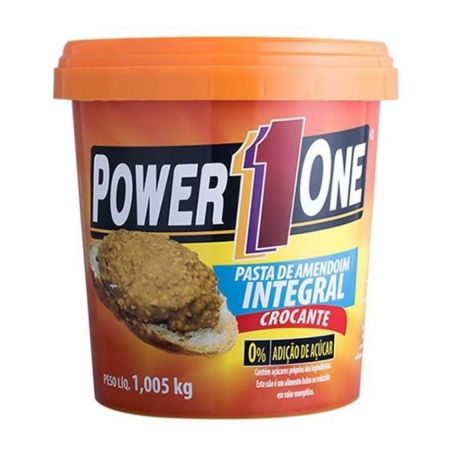 Pasta De Amendoim Power One Integral Crocante Pote 1,005kg 
 