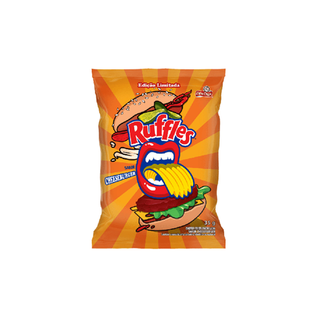 Salgadinho elma chips ruffles cheeseburger 35g