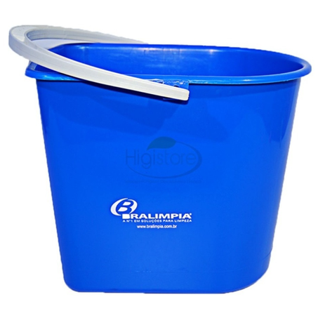BALDE DE PLÁSTICO 14L AZUL BRALIMPIA BAMOAZ