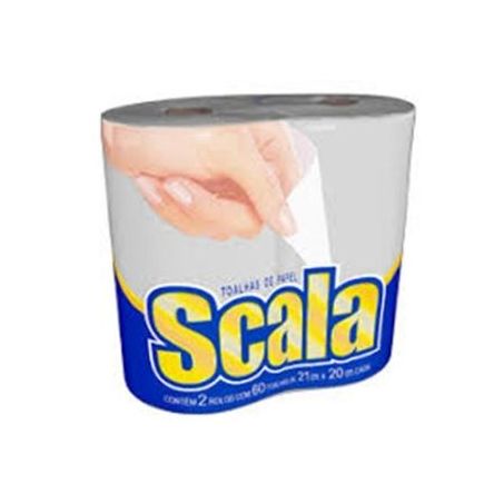 PAPEL TOALHA SCALA BRANCO C/2