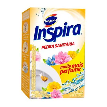 Pedra Sanitária Limppano Inspira Flores Do Campo Embalagem 35G