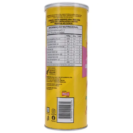 SALGADINHO BATATA PRINGLES GOSTINHO BRAZUCA GALINHA CAIPIRA LATA 100G 360-13
