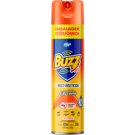 Inseticida aerosol buzz off 400ml citronela