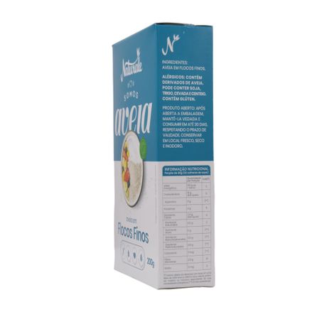 Aveia naturale flocos finos 170g 360-12