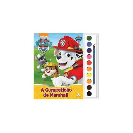 LIVRO COM AQUARELA PATRULHA CANINA A COMPETI 98136