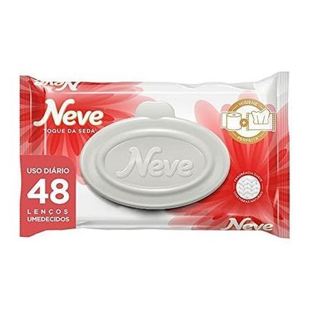 Lenços Umedecidos Neve Toque de Seda Pacote 48un