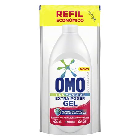 TIRA-MANCHAS GEL ROUPAS BRANCAS OMO