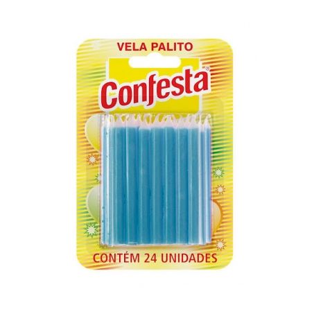VELA CONFESTA PALITO AZUL