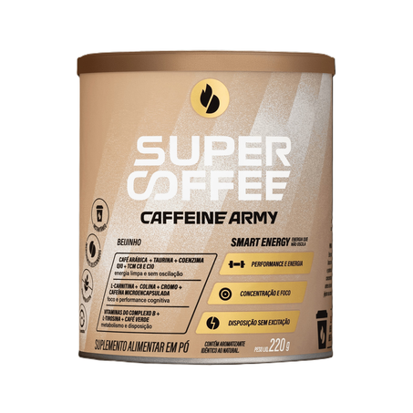 Suplemento Alimentar em Pó Supercoffee Beijinho 220g
