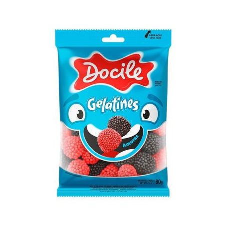 BALA DOCILE 80G GELATINES MIX AMORA 