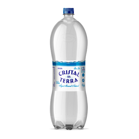 Agua mineral cristal da terra s/gas 2l