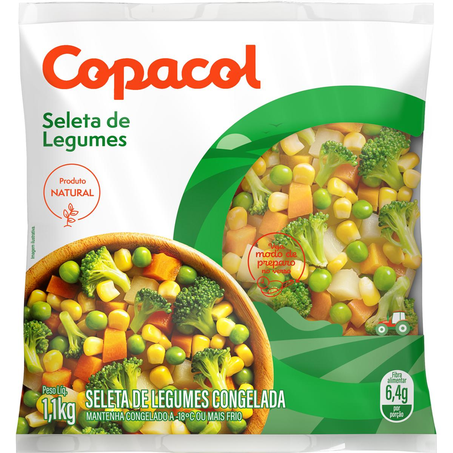 Seleta de Legumes Copacol 1,1kg - Congelada