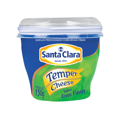 Queijo processado temper cheese com ervas finas santa clara