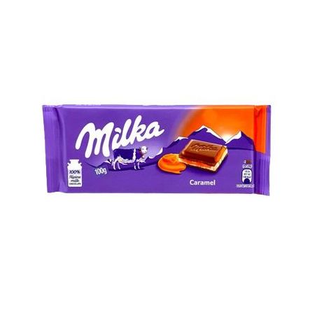 CHOC BARRA MILKA 100G CARAMEL