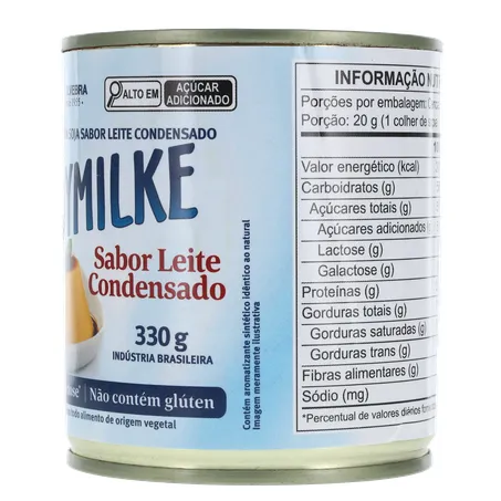 Alimento À Base de Soja Soymilke Sabor Leite Condensado Sem Lactose Lata 330gr 360-5