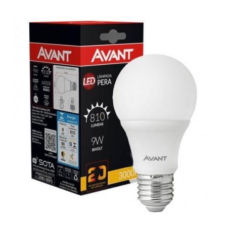 Kit lampada led pera avant 9w c/06