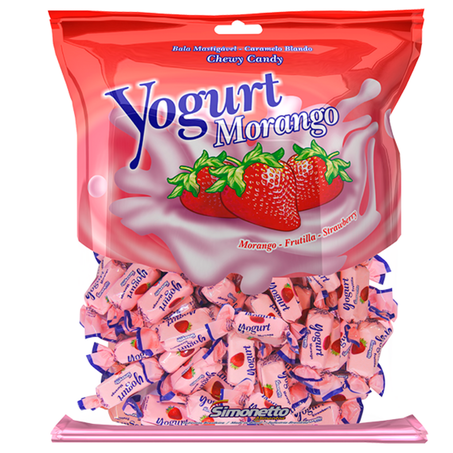 Bala simonetto 200g yogurte morango