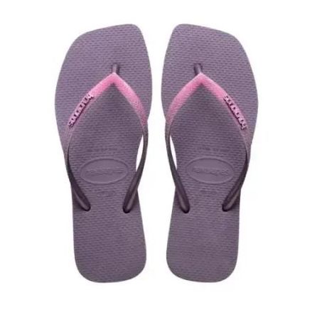 CHINELO HAVAIANAS SLIM SQUARE GLT MALVA 37/38