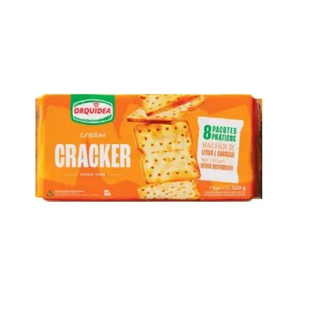 Biscoito orquidea 320g cream cracker un