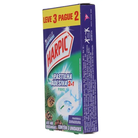 Desodorante sanitario harpic pastilha pinho leve 3 pague 2 360-5