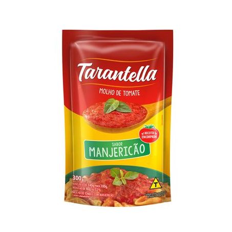 MOLHO TOMATE TARANTELLA MANJERICÃO SACHET 300G