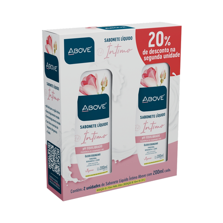 Kit Sabonete Líquido Íntimo Above com 2 Unidades 500Ml