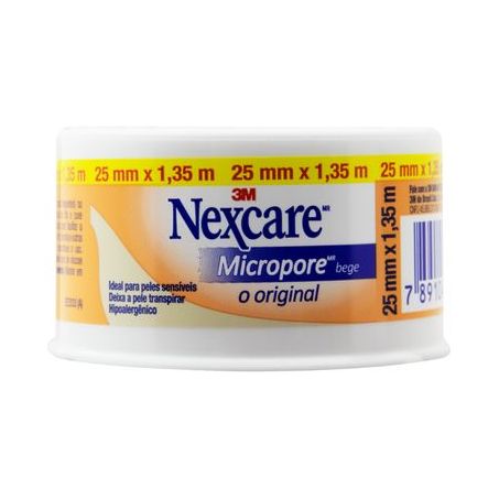 Nexcare esparadrapo micropore bege 25mmx1,35m