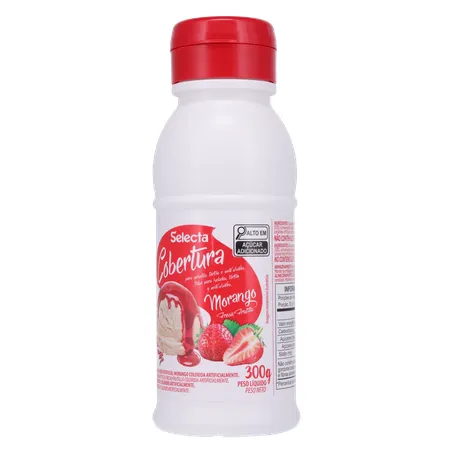 Cobertura Selecta Morango Frasco 300G 360-3