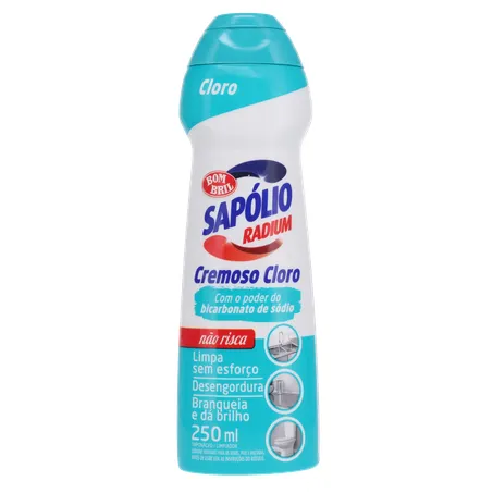 Saponáceo Cremoso Radium 250ml - Cloro