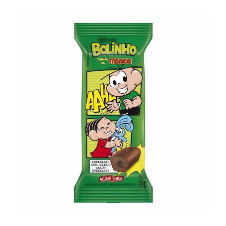BOLINHO CHOCOLATE RECHEIO CHOCOLATE TURMA DA MÔNICA CASA SUÍÇA