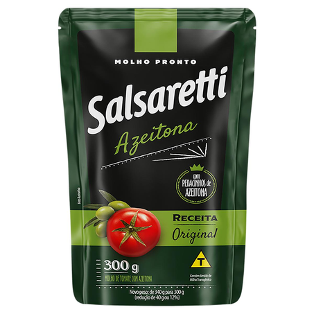 Molho de Tomate Salsaretti 300g - Azeitona