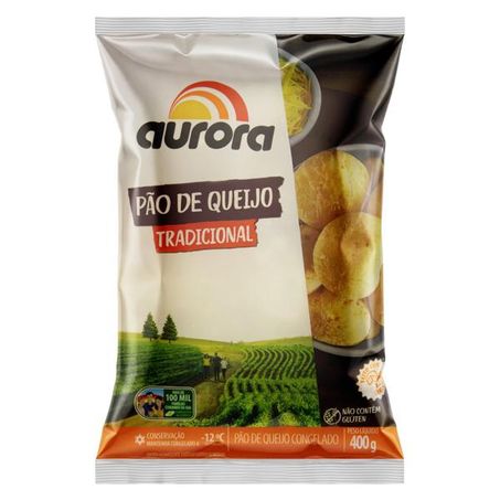 PÃO DE QUEIJO CONGELADO TRADICIONAL AURORA