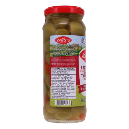 Azeitona Verde La Violetera Pasta de Pimentão Vidro 200G 360-28