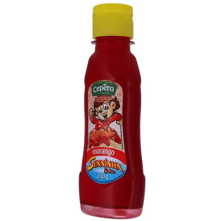 Cobertura para Sorvete Cepêra Morango Squeeze 200gr 360-4