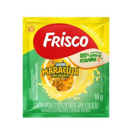 REFRESCO EM PÓ FRISCO MARACUJA COM IOGURTE 18G