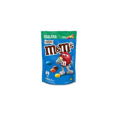 Confeitos de Chocolate Ao Leite M&M's Crispy Sachê 120gr