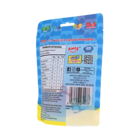 Bala de Gelatina Amos Gummy Blocks Sachê 72gr 360-20