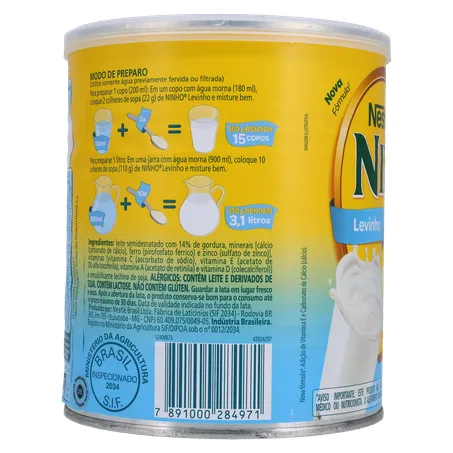 Leite Pó Nestlé Ninho Levinho Lata 350g 
  360-3