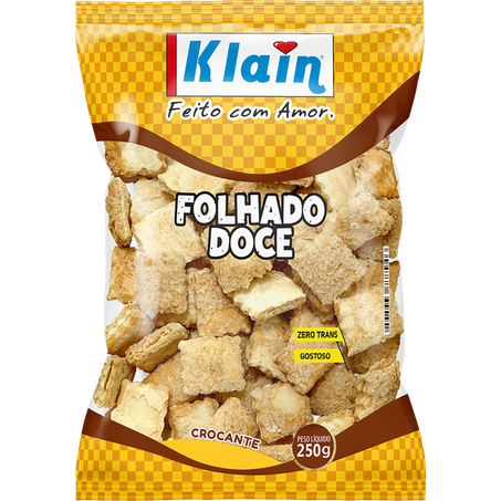 Biscoito klain folhadinho doce 250g