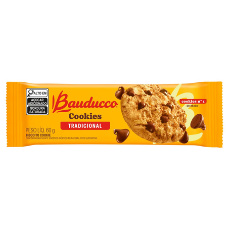 Biscoito Bauducco Cookies 60g - Original