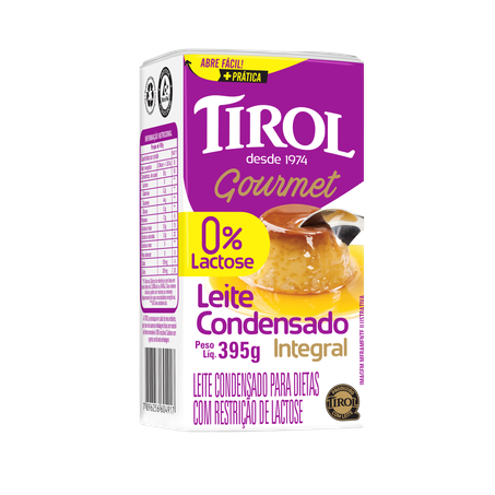 Leite condensado tirol 395g zero lactose