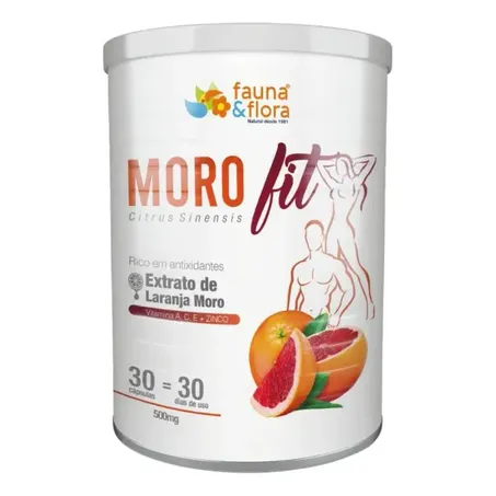 Suplemento Morofit Fauna e Flora 100% Extrato de Laranja 30 Cápsulas